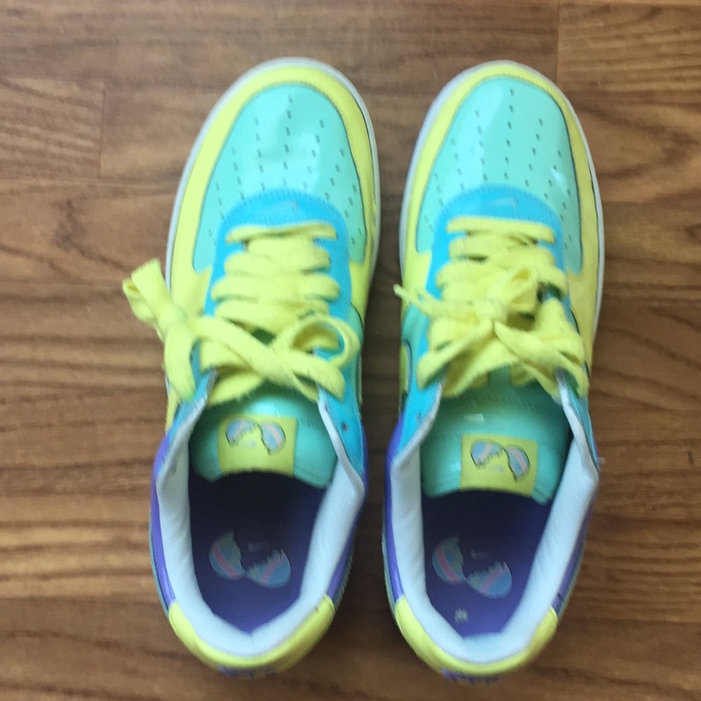 2006 Nike Air Force 1 Easter Egg Vintage Sneakers - Picture 5 of 8